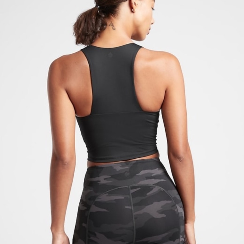 Athleta A-C Ultimate Crop Top Black